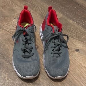 Champions Gray and Red Athletic Men's Shoes